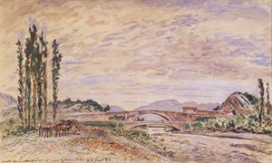 Le pont de Lesdiguières, près de Grenoble, 1883